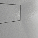 Resin modern shower tray 120x80 with flush floor mounting Stone Discounts