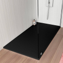 Resin modern shower tray 120x80 with flush floor mounting Stone Choice Of