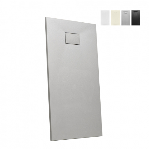 Resin modern shower tray 160x80 with flush floor mounting Stone Promotion