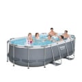 Oval above ground pool 427x250x100cm Bestway Power Steel 56620 Promotion