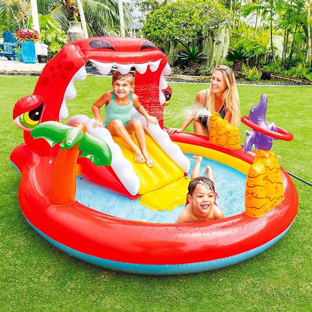 swimming pool DINO PLAY CENTER INTEX inflatable for children