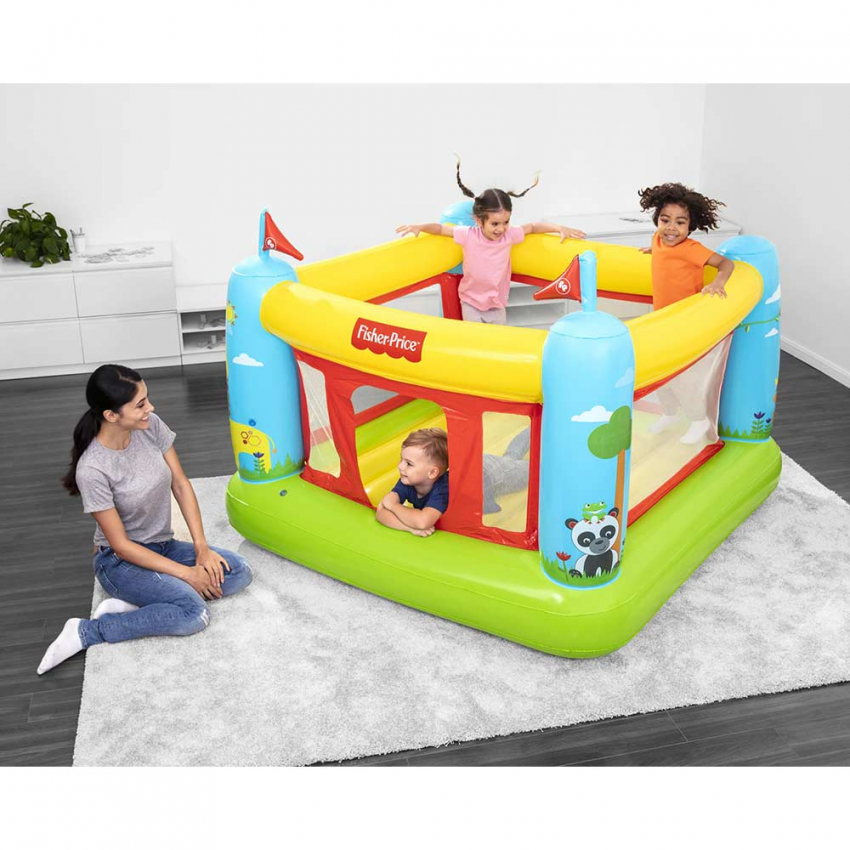 Bestway 93553 saltarello gonfiabile per bambini casa e giardino  Fisher-Price Bouncestatic