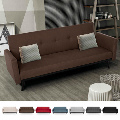 3 seater reclining fabric sofa bed clic clac modern design Tulum Promotion
