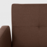 3 seater reclining fabric sofa bed clic clac modern design Tulum Catalog