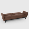 3 seater reclining fabric sofa bed clic clac modern design Tulum Discounts