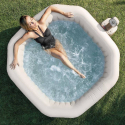 Intex 28454 Jet & Bubble Deluxe Inflatable Hot Tub SPA Round 201x71 Offers