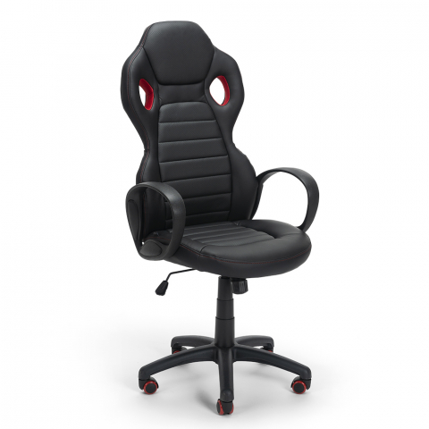 Sport ergonomic racing office chair in faux leather GP Fire design Promotion