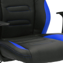 Ergonomic office eco-leather armchair with sporty design Aragon Sky Sale