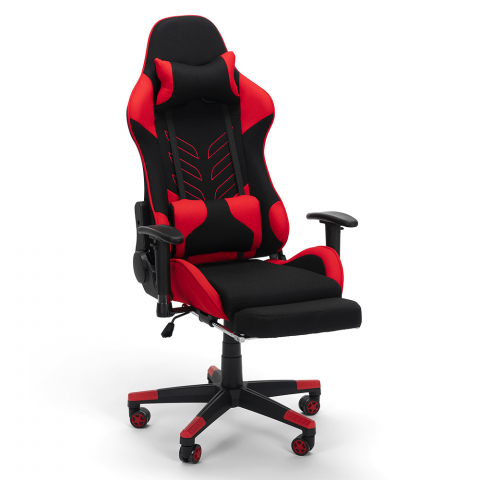 Gaming office chair with modern design with cushions and armrests Misano Fire Promotion