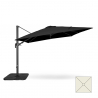 Adjustable garden umbrella in aluminium with side arm 3x3 Vienna Noir Bulk Discounts