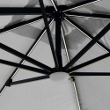 Decentralized pole umbrella with adjustable arm with 3x3m Led solar light Paradise Brown Light Bulk Discounts