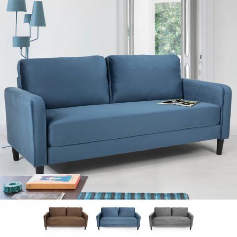 Modern design 3-seater sofa for living rooms in Portland fabric Promotion