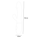 Hypoallergenic anal vaginal portable dildo vibrator with 10 frequencies 19.5 cm Goose Model