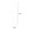 Hypoallergenic anal vaginal portable dildo vibrator with 10 frequencies 19.5 cm Goose Model