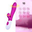 Hypoallergenic anal vaginal portable dildo vibrator with 10 frequencies 19.5 cm Goose Offers
