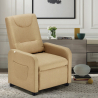 Relaxing Recliner Armchair 4 Wheels with Footrest in Beautiful Fabric Choice Of