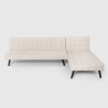 3 seater clic clac corner sofa bed in modern design reclining modular fabric Natal 