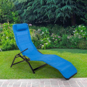 Pasha Luxury steel folding beach and garden sun lounger Bulk Discounts