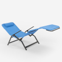 Pasha Luxury steel folding beach and garden sun lounger Model