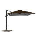 Garden adjustable side arm umbrella in aluminum 3x3m Paradise Brown Catalog