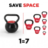 Adjustable Kettlebell weight for gym and fitness 18 kg Elettra Catalog