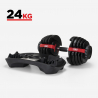 Adjustable weight dumbbell for gym and fitness 24 kg Atreo Sale