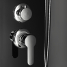 Steel shower column panel with waterfall hydromassage shower mixer Monticelli Offers