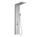 Steel shower column panel with hydromassage waterfall mixer Sirmione Offers