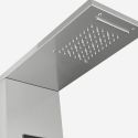 Steel shower column panel with LED display hydromassage waterfall mixer tap Abano Characteristics