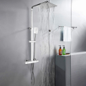 Stainless steel Thermostatic Shower Column with mixer tap and hand shower Saturnia Offers