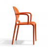 Chairs armchairs with armrests modern design for kitchen bar restaurant Scab Gio Arm Catalog