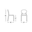 Modern design stackable chairs for kitchen restaurant bar Scab Gio Sale
