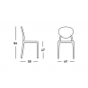 Modern design stackable chairs for kitchen restaurant bar Scab Gio Sale