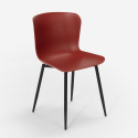 Modern design chair in polypropylene and metal for kitchen bar restaurant Chloe Buy