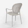 Modern design polypropylene chair for kitchen bar restaurant outdoor Clara 