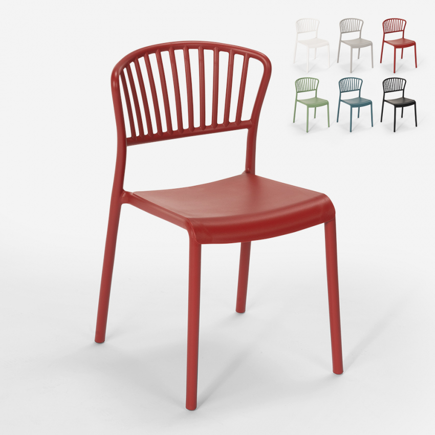 Modern design polypropylene chair for kitchen bar restaurant outdoor Vivienne Discounts