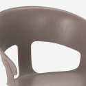Modern design metal polypropylene chair for kitchen bar restaurant Evelyn Cheap