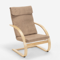 Nordic design ergonomic living room and study armchair Aarhus Measures