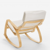 Armchair rocking chair in ergonomic Scandinavian design Aalborg Cost