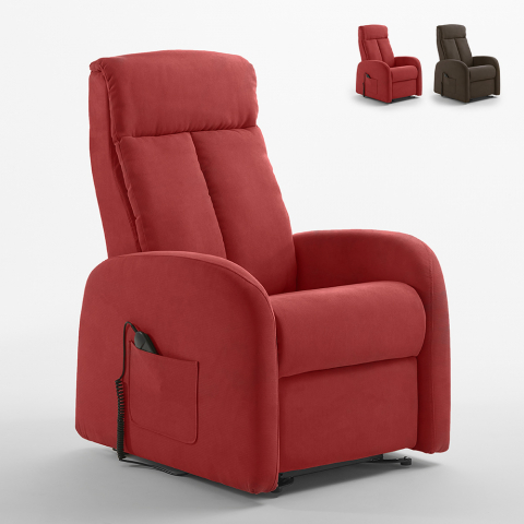 Electric recliner fabric armchair dual-motor Lift System Taylor