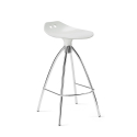 Transparent design stool with steel legs for kitchen bar Scab Frog h65 Bulk Discounts