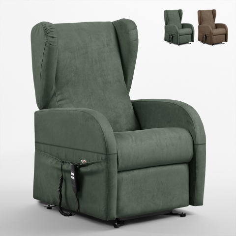 Dual-motor recliner armchair with removable armrests Caroline Promotion