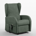 Dual-motor recliner armchair with removable armrests Caroline Sale
