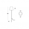 Modern design outdoor garden floor lamp Fiaccola Ali Baba by Slide Catalog