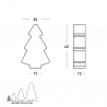 Modern design Christmas tree table floor lamp Slide Lightree Measures