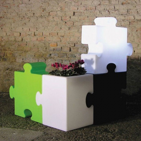 Modern design modular floor lamp Puzzle Corner by Slide Promotion