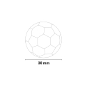 Set of 5 balls 30mm for Foosball table On Sale