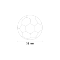 Set of 5 balls 32mm for Foosball table On Sale