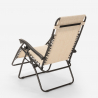 Emily multi-position folding beach garden deck chair with Zero Gravity 