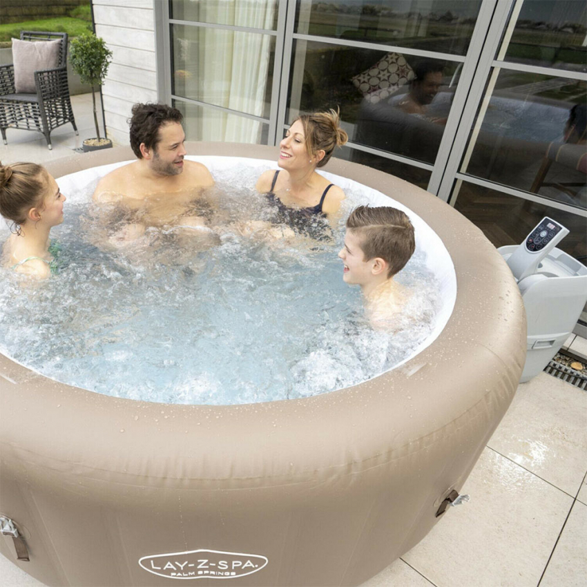Palm Lay-Z Inflatable hot 6 SPA people Bestway Springs 196x71cm 60017 Airjet tub